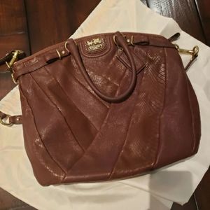 COACH Madison Exotic Leather Lindsey Satchel